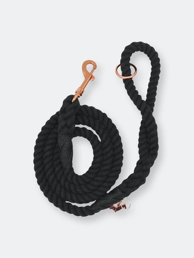 Sassy Woof Rope Leash In Black