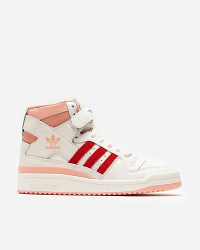 Adidas Originals Forum 84 Leather And Suede High-top Sneakers In Pink