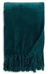 Nordstrom Bliss Plush Throw In Teal Atlantic