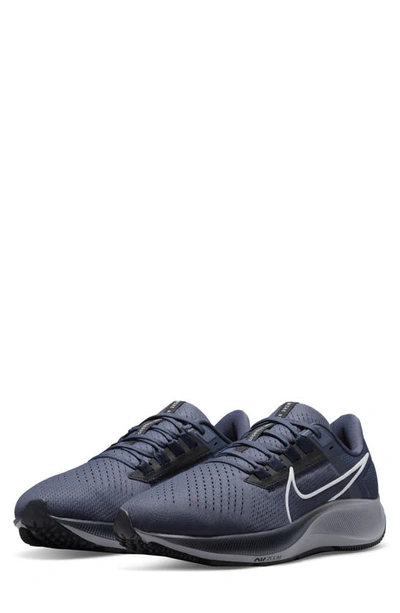 Nike Air Zoom Pegasus 38 Running Shoe In Thunder Blue/ Black