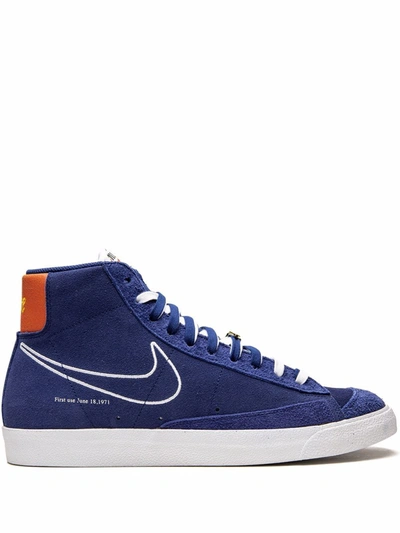 Nike Men's Blazer Mid '77 Sneaker In Blue/white