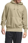 Champion Men's Lightweight Fleece Tonal Logo Hoodie In Vintage Dye Country Walnut