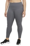 Nike One Lux 7/8 Tights In Iron Grey/ Clear