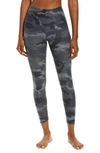 Beyond Yoga Space Dye High Waist Midi Leggings In Silver Mist Camo