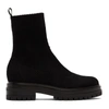 Gianvito Rossi Black Bouclé Torrance Sock Boots