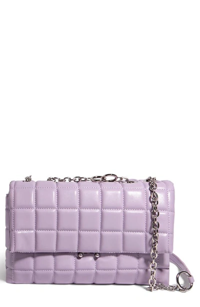 House Of Want We Step Up Vegan Leather Shoulder Bag In Lilac