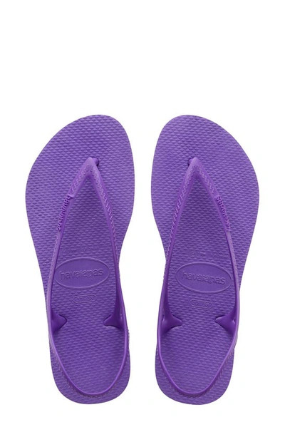 Havaianas Sunny Slingback Sandal In Dark Purple