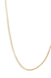 Bony Levy 14k Gold Box Chain Necklace