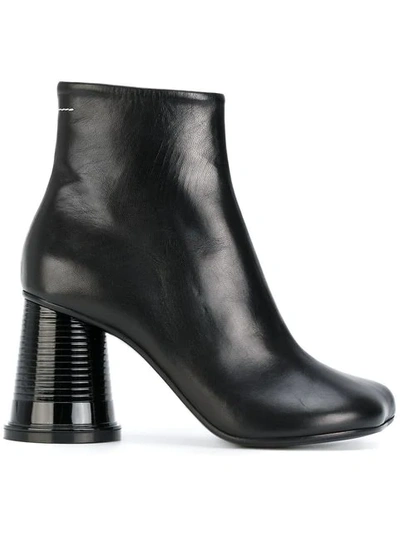Mm6 Maison Margiela Plastic Glass Heel Boots - Black