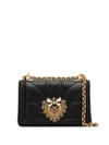 Dolce & Gabbana Micro Devotion Quilted Bag In Black