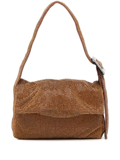 Benedetta Bruzziches Vitty Mignon Crystal Mesh Shoulder Bag In Temple Of Iside