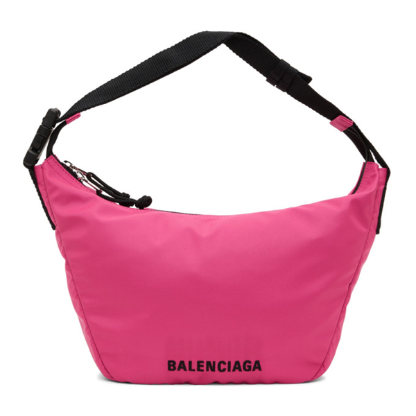Balenciaga Wheel Sling Shoulder Bag In Fuchsia | ModeSens