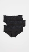 Cosabella Maternity Hotpants 3 Pack In Black/black/black