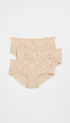 Cosabella Maternity Hotpants 3 Pack In Blush/blush/blush