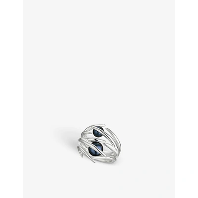 Shaun Leane Hooked Sterling Silver And Black Pearl Ring