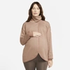 Nike Women's (m) Pullover (maternity) In Archaeo Brown/heather