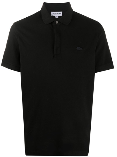 Lacoste Black Logo Cotton Polo Shirt