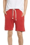 Sol Angeles Men's Waves Solid Drawstring Shorts In Crimson