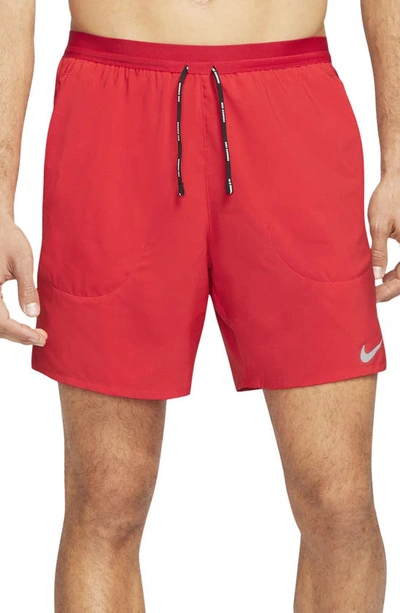 Nike Flex Stride Running Shorts In University Red/reflective Silver
