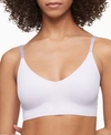 Calvin Klein Invisibles Comfort Lightly Lined Triangle Bralette Qf5753 In Ambiant Lavendar