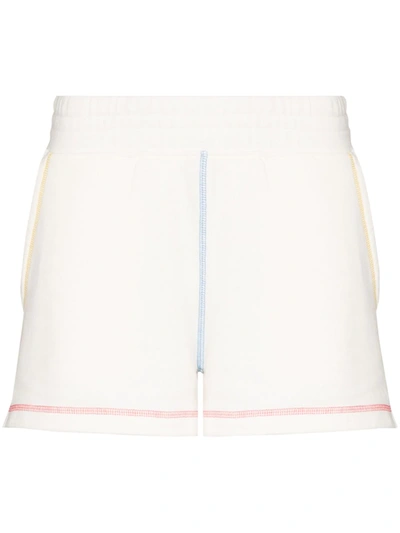 Rails Jane Contrast Seam Relaxed Shorts In Weiss