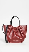 Proenza Schouler Small Ruched Crossbody Tote In Syrah