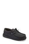 Hey Dude Kids' Wally Moc Toe Sneaker In Black