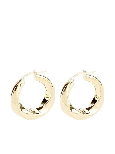 Tom Wood Gold-plated Infinity Hoop Earrings