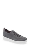 Fitflop Rally Tonal Knit Sneaker In Pewter Grey/ Metallic Pewter