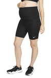 Nike Maternity Dri-fit Performance Bike Shorts In Ashen Slate/ Black