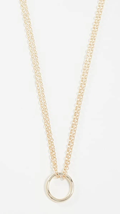 Shashi Circle Necklace In Gold