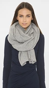 White + Warren Cashmere Scarf In Grey Heather