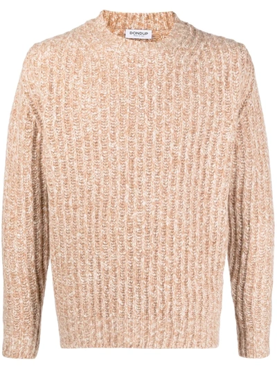 Dondup Chunky-knit Long-sleeve Jumper In Nude