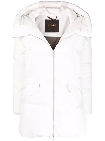Moorer Calliope-stp Oversize Down Jacket In White