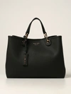 Emporio Armani Bag In Textured Synthetic Leather In Black