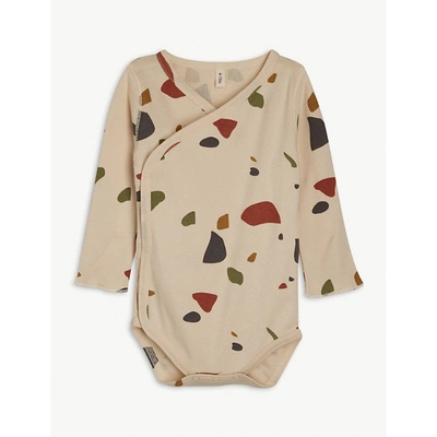 Organic Zoo Babies' Terrazzo-print Organic Cotton Bodysuit 0-12 Months In Multi