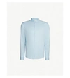 Sandro Regular-fit Stretch-cotton Shirt In Sky Blue