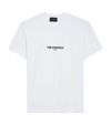 The Kooples Brand-print Cotton T-shirt In White