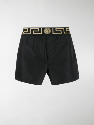 Versace Black Black Black Black Black Black Black Black Black Black Black Black Black Logo Boxer Shorts