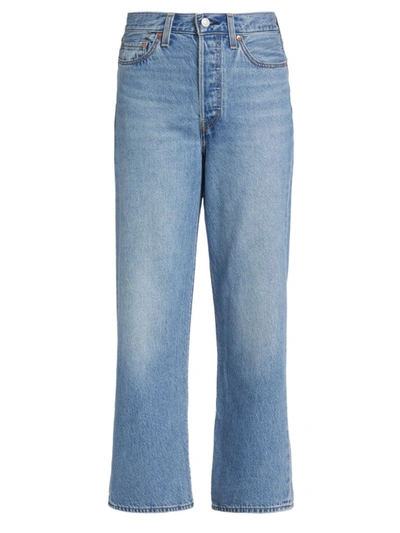 Levi's Ribcage Straight-leg High-rise Stretch-denim Jeans In Jive Together