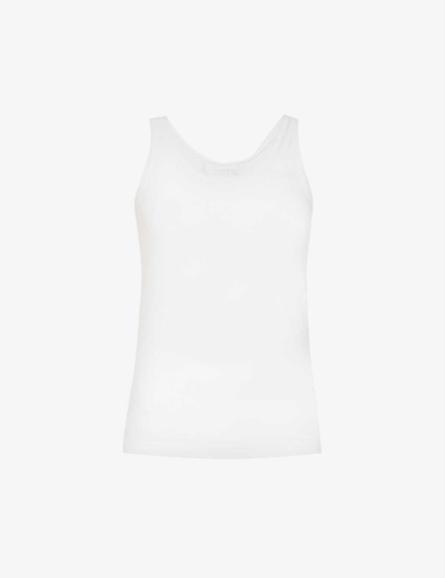 Spanx Look At Me Now Racerback Woven Top In White