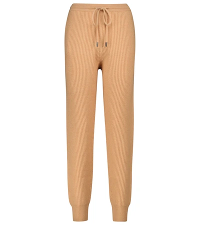 Jonathan Simkhai Nina Camel Ribbed Knitted Sweatpants