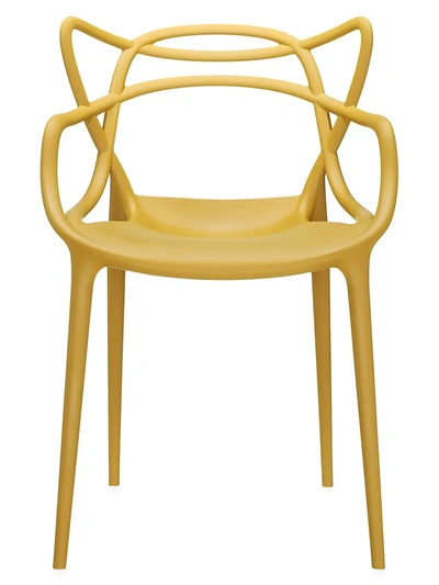 Kartell Masters Dining Chair, Set Of 2 In Mustard