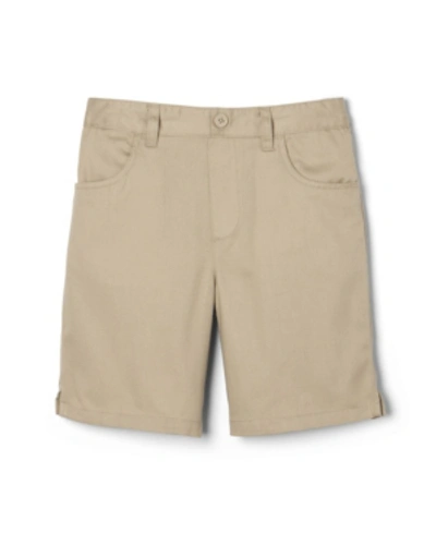 French Toast Kids' Plus Size Girls Pull-on Twill Short In Khaki