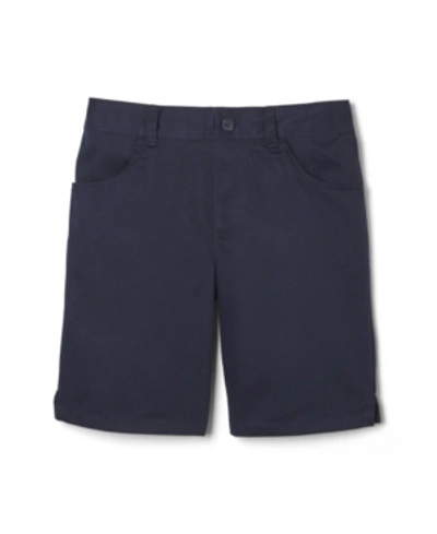 French Toast Kids' Plus Size Girls Pull-on Twill Short In Navy