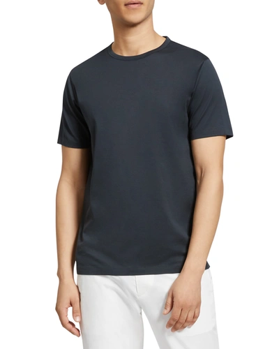 Theory Men's Precise Luxe Cotton Short-sleeve Tee In Trooper