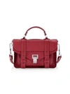 Proenza Schouler Tiny Ps1 Leather Satchel In Syrah