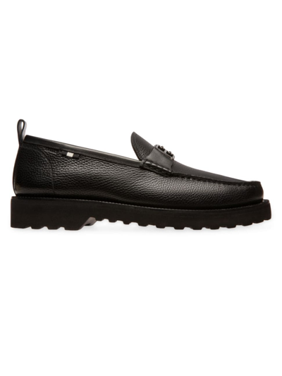Bally Nottingham Nolam Leather Loafers In Black