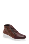 Naot Polaris High Top Sneaker In Soft Bordeaux/ Soft Chestnut