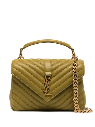 SAINT LAURENT MEDIUM COLLEGE MATELASSÉ LEATHER SHOULDER BAG 600279BRM07